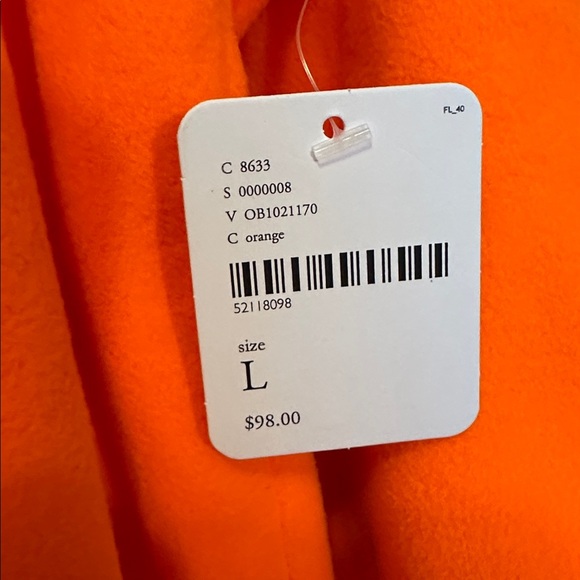 FP Movement Win Me Over Lightweight Orange Fleece Pullover NWT L - Picture 3 of 3
